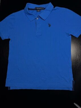U.S. Polo Assn. Blue Polo Shirt with Contrast Trim